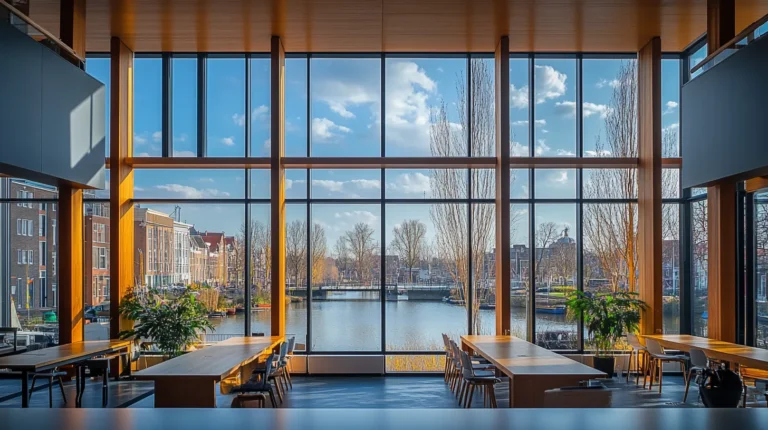 Modern coworking space in the Netherlands with sleek design