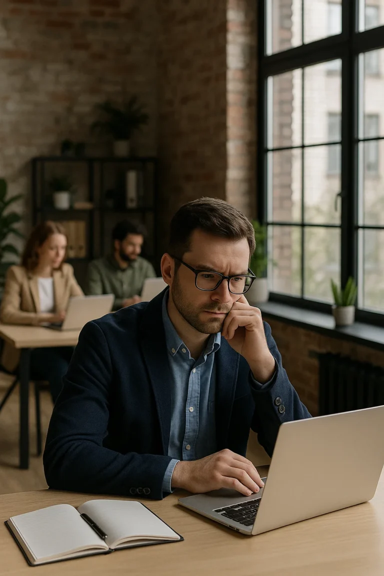 coworking desk of kantoor